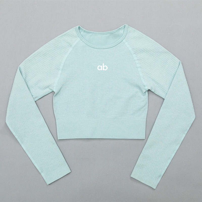 Yoga Of Fitness - Women Ribbed Seamless Long Sleeve Crop