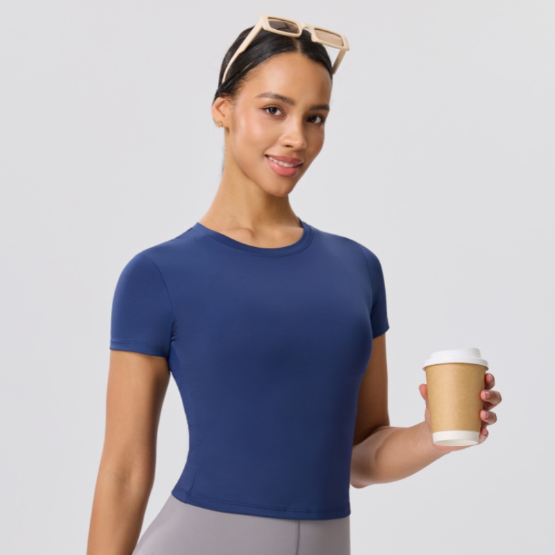 Solid Color Slim Casual Yoga T - Yoga Fitness Training review and price