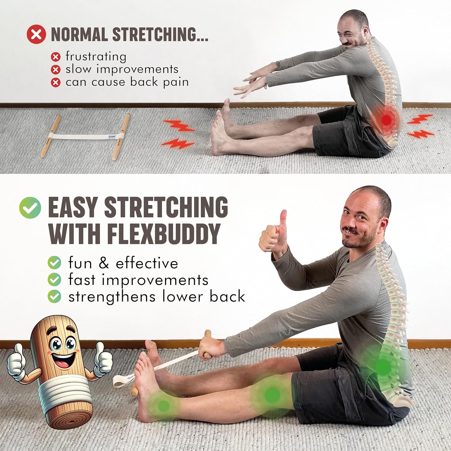 Hamstring Stretcher Adjustable - Yoga Of Fitness review and price