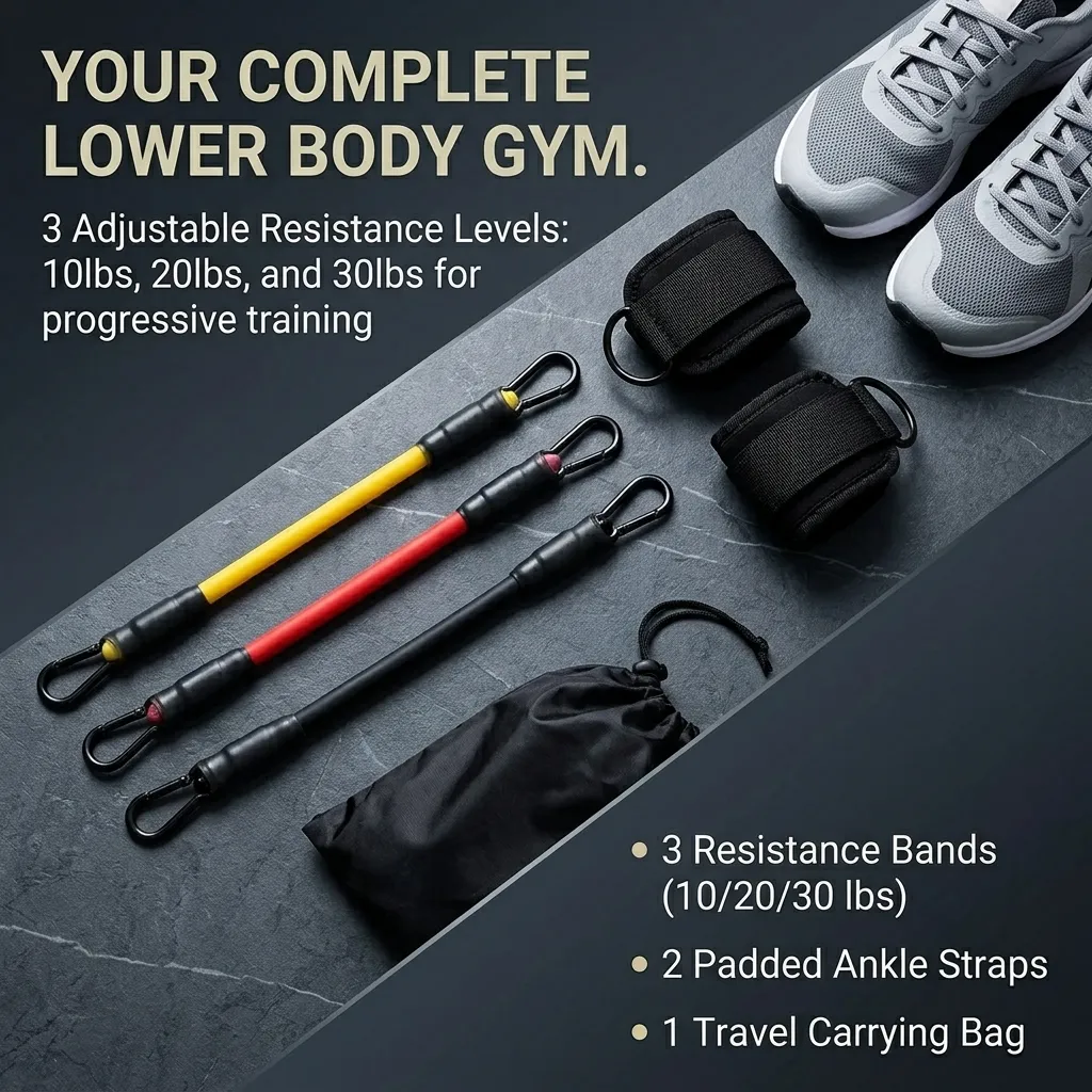 5‑Piece Ankle Resistance Band  - Yoga Fitness Resistance Band review and price