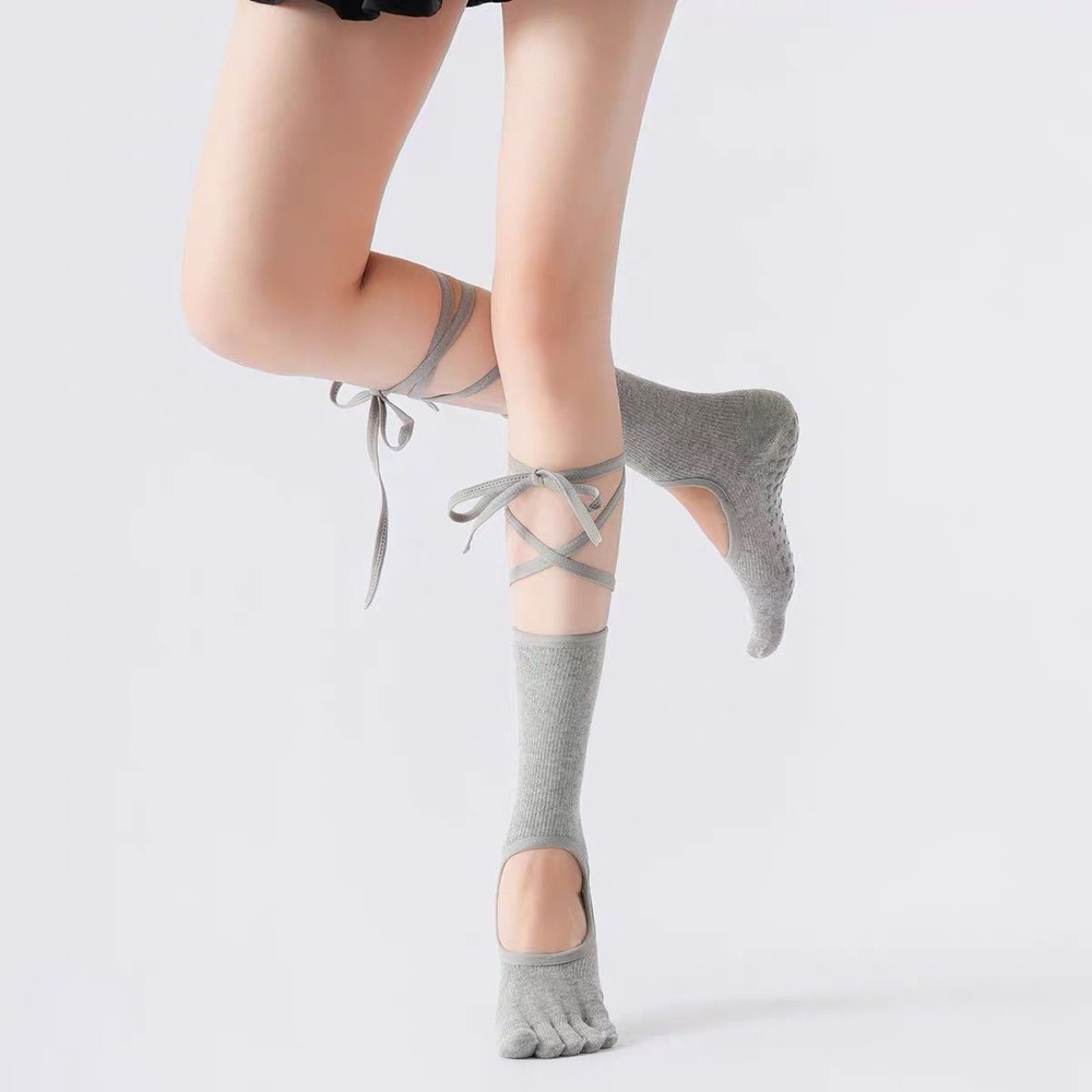 Lace-up Ballet Yoga Socks Wome - Yoga Of Fitness review and price