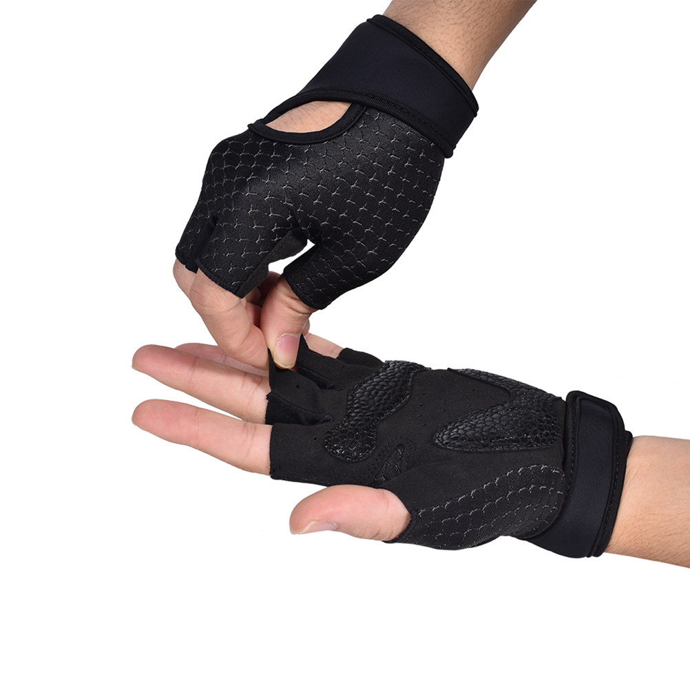 1Pair Fitness Gloves Half Fing - Yoga Fitness Training review and price